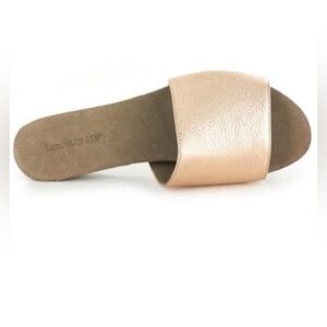 Chocolat Blu Viveca Rose Gold Leather Sandal